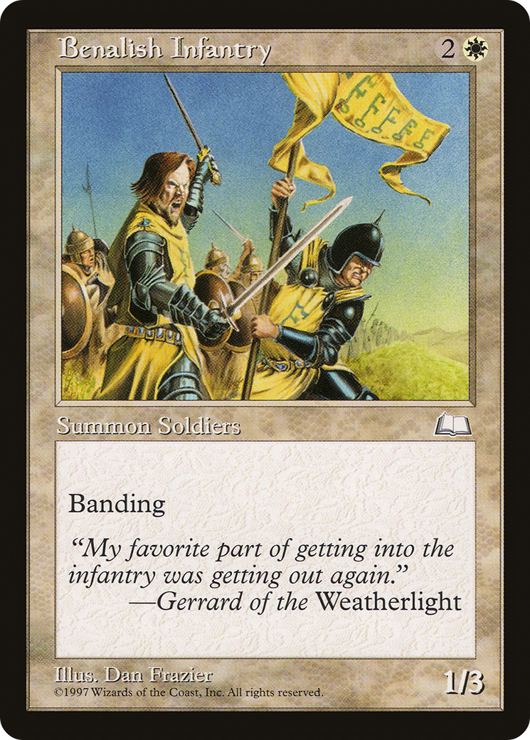 Image of Benalish Infantry (WTH-) - Weatherlight