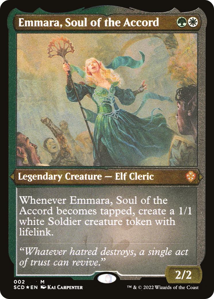 Image of Emmara, Soul of the Accord (SCD-002) - Starter Commander Decks Etched Foil