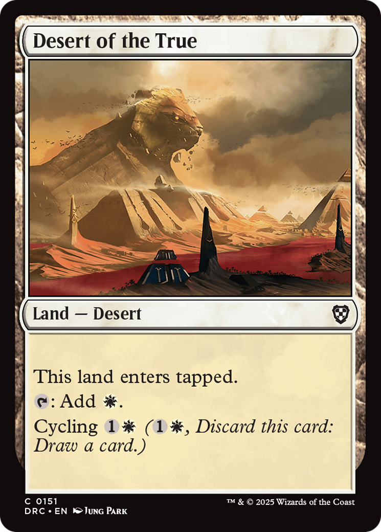 Image of Desert of the True (DRC-151) - Commander: Aetherdrift