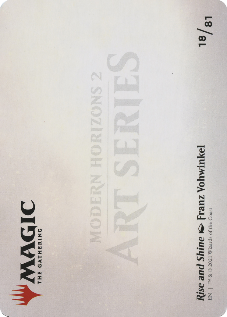 Image of Rise and Shine // Rise and Shine (AMH2-018) - Modern Horizons 2 Art Series (Borderless) Foil
