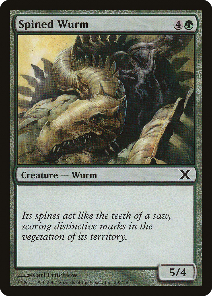 Image of Spined Wurm (10E-298) - Tenth Edition