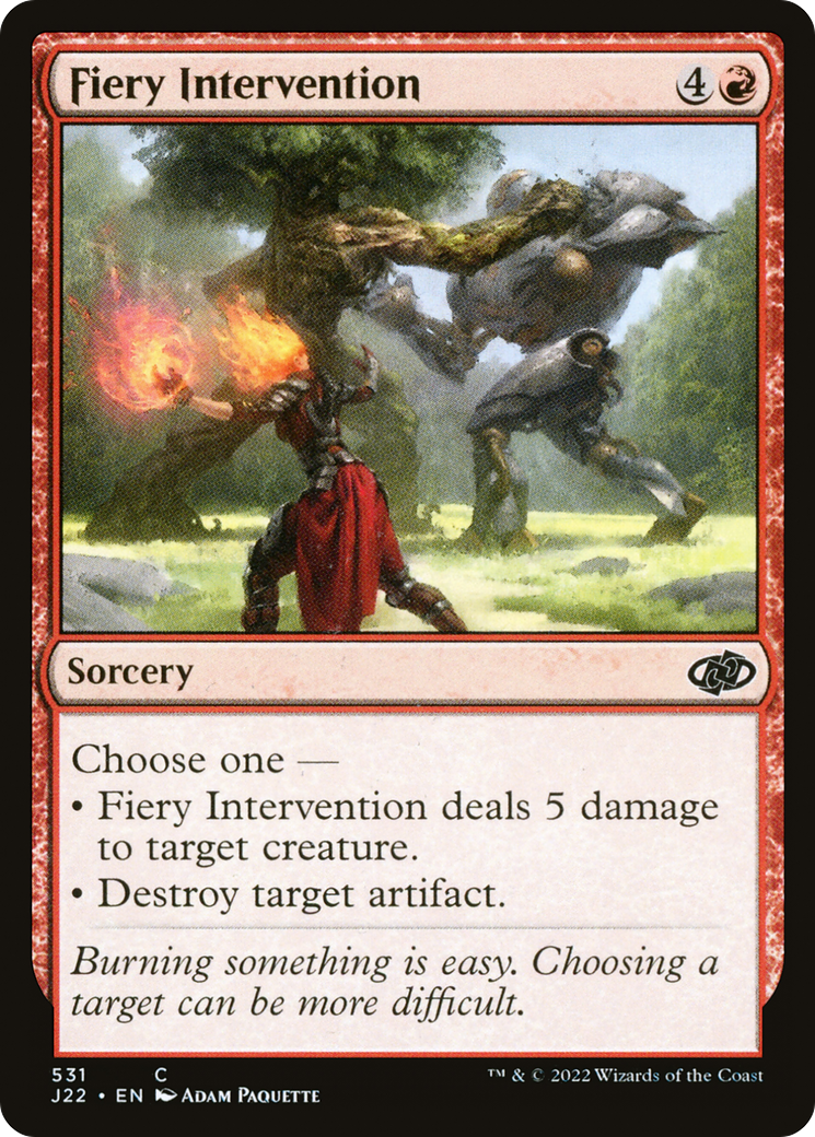 Image of Fiery Intervention (J22-531) - Jumpstart 2022