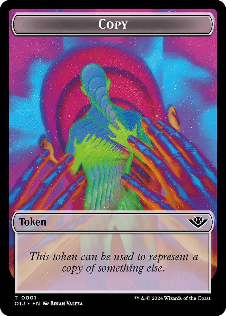 Image of Copy (TOTJ-001) - Outlaws of Thunder Junction Tokens Foil