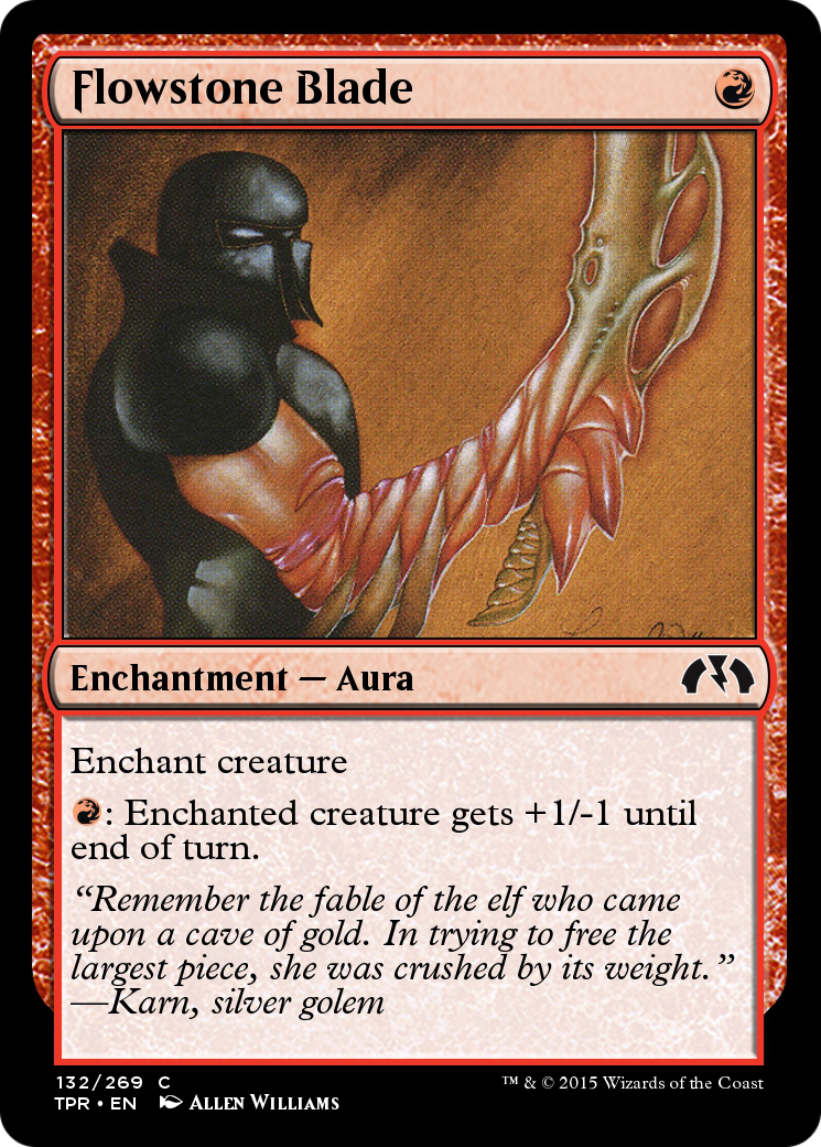 Image of Flowstone Blade (TPR-132) - Tempest Remastered Foil