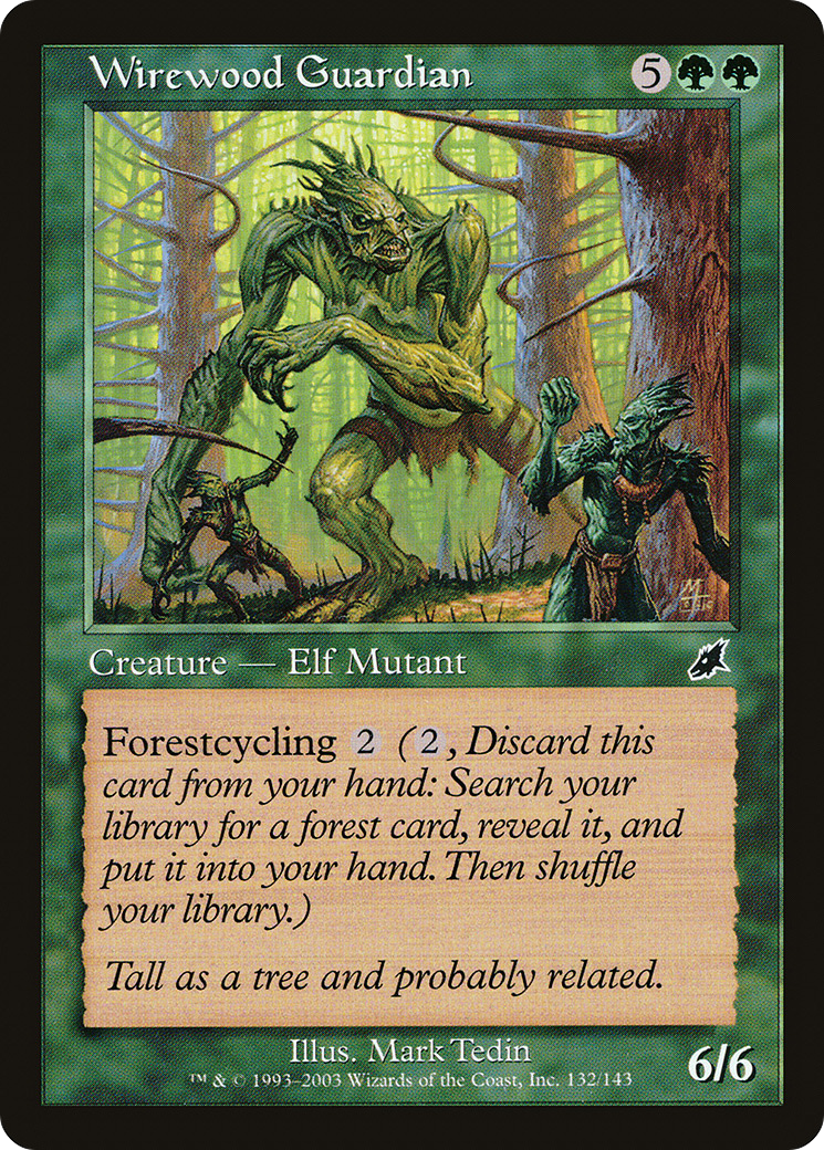 Image of Wirewood Guardian (SCG-132) - Scourge Foil