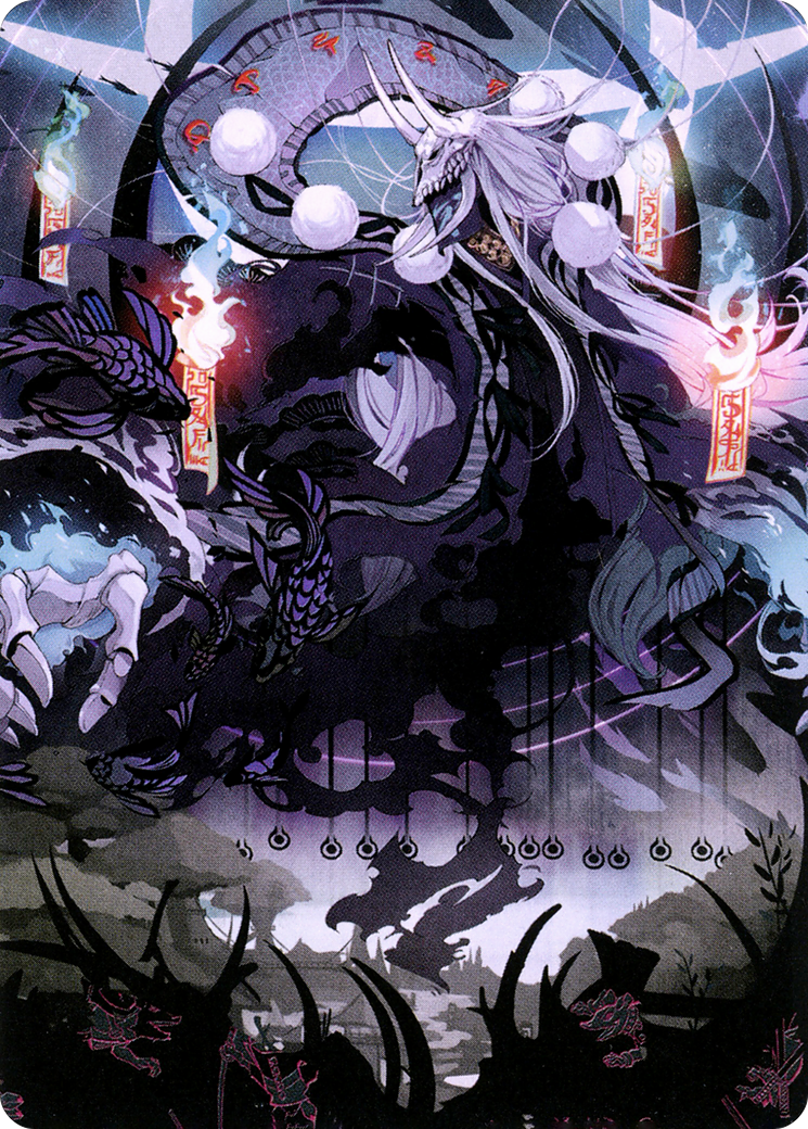 Image of Echo of Death's Wail // Echo of Death's Wail (ANEO-055) - Neon Dynasty Art Series (Borderless)