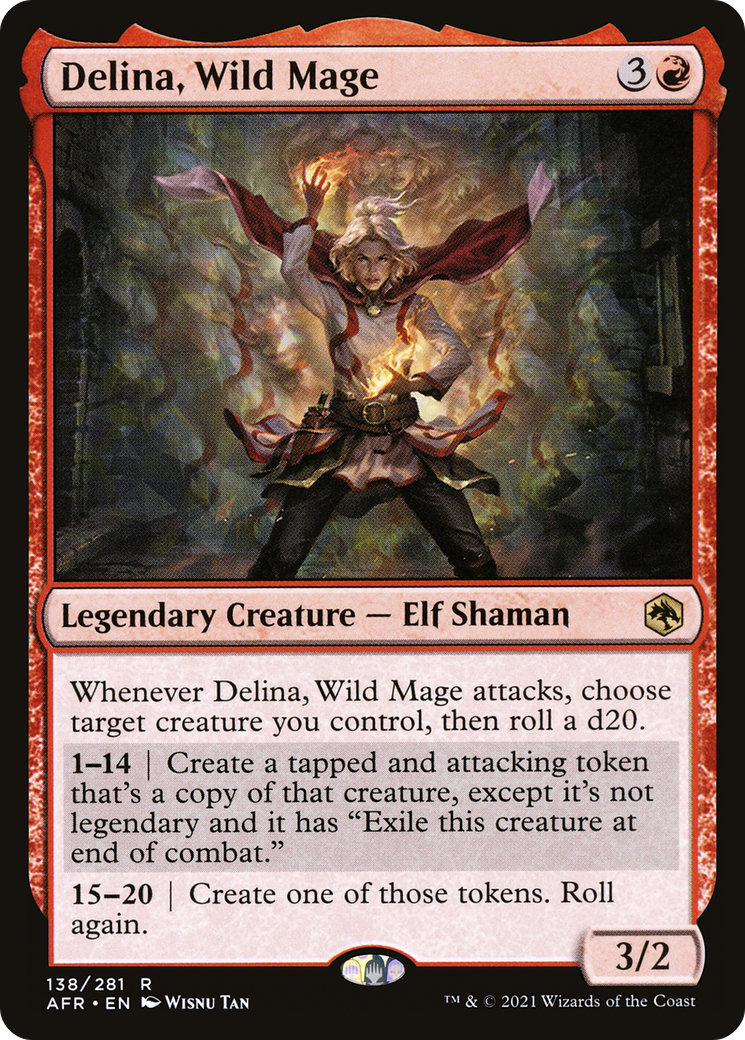 Image of Delina, Wild Mage (AFR-138) - Adventures in the Forgotten Realms