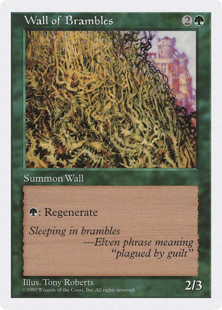 Image of Wall of Brambles (5ED-) - Fifth Edition