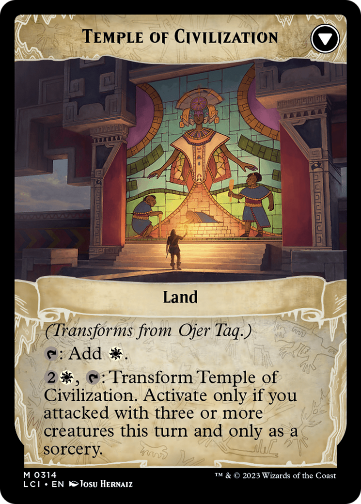 Image of Ojer Taq, Deepest Foundation (Showcase) (LCI-314) - The Lost Caverns of Ixalan: (Showcase) Foil