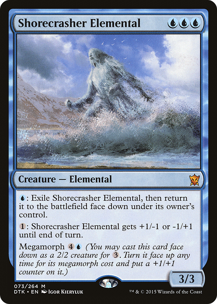 Image of Shorecrasher Elemental (DTK-073) - Dragons of Tarkir Foil