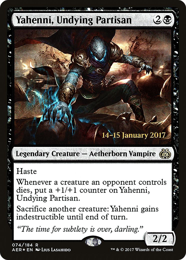 Image of Yahenni, Undying Partisan (PRE-074) - Aether Revolt Promos Foil