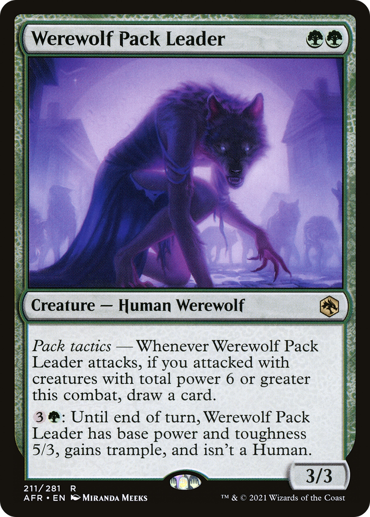 Image of Werewolf Pack Leader (AFR-211) - Adventures in the Forgotten Realms Foil