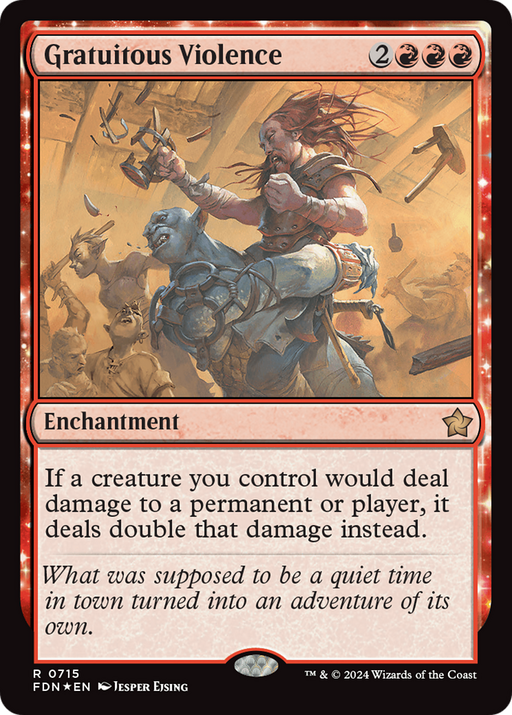 Image of Gratuitous Violence (FDN-715) - Foundations: (enchantment) Foil