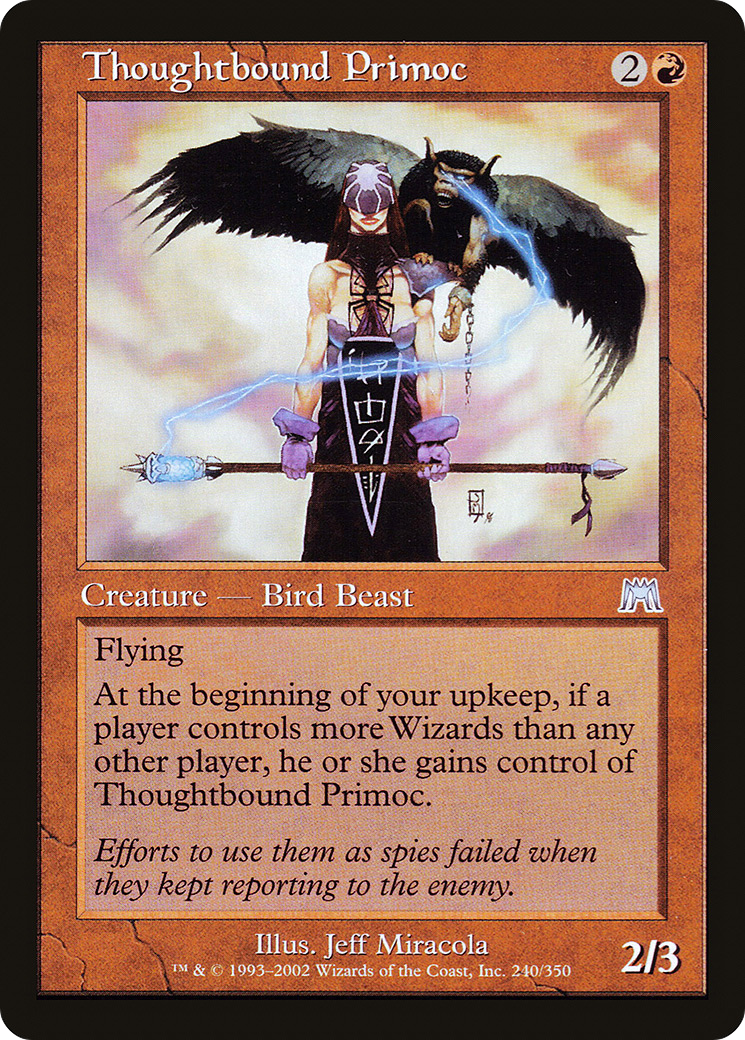Image of Thoughtbound Primoc (ONS-240) - Onslaught Foil