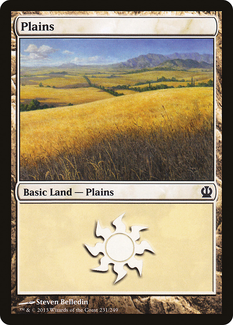 Image of Plains (231) (THS-231) - Theros Foil