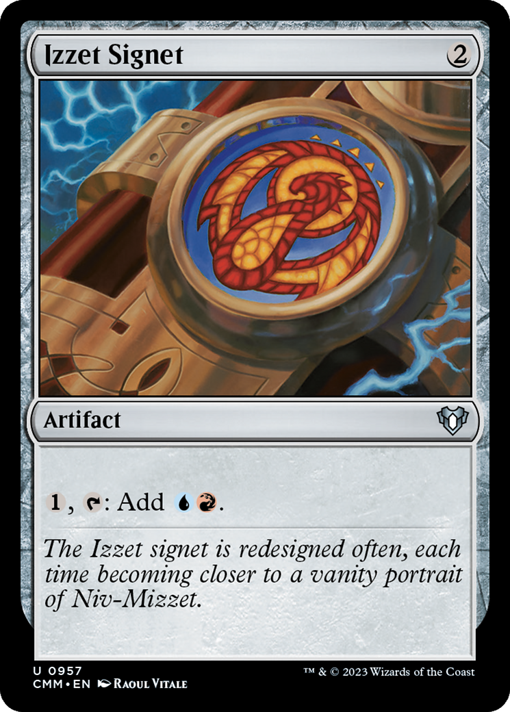 Image of Izzet Signet (CMM-957) - Commander Masters
