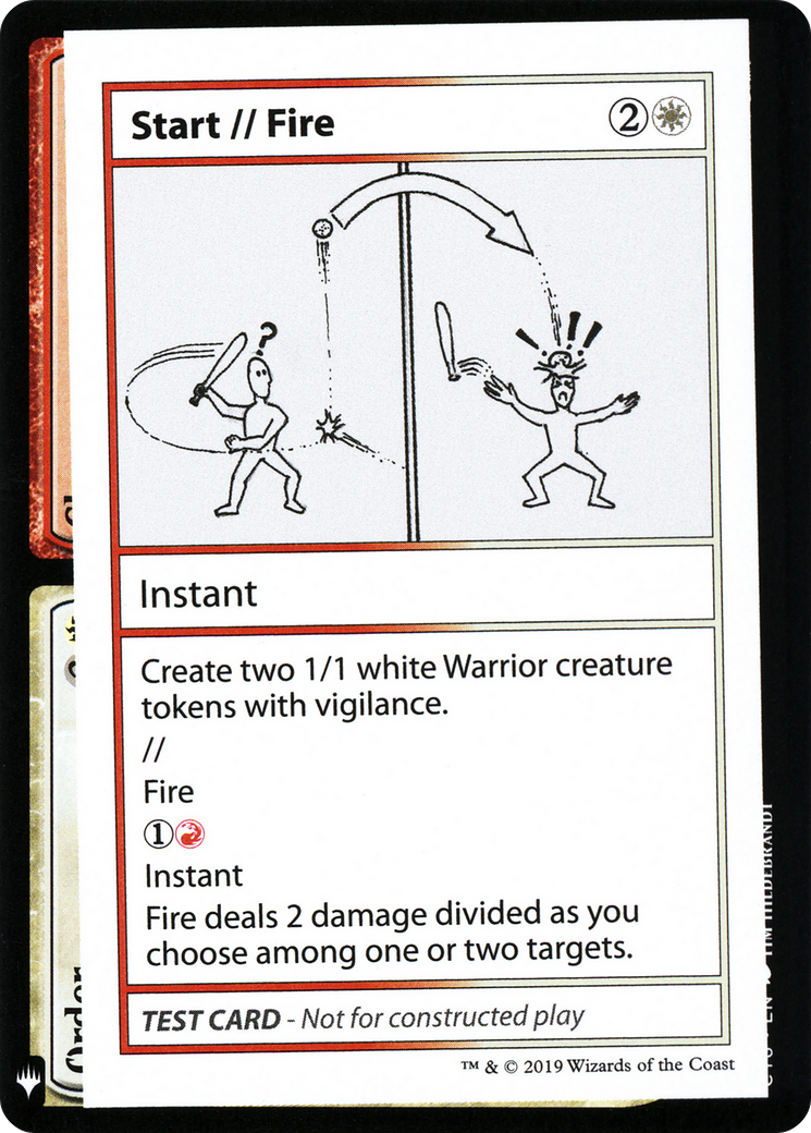 Image of Start // Fire (CMB1-) - Mystery Booster Playtest Cards 2019
