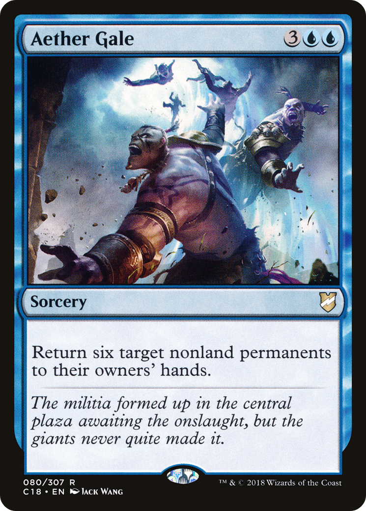 Image of Aether Gale (C18-080) - Commander 2018