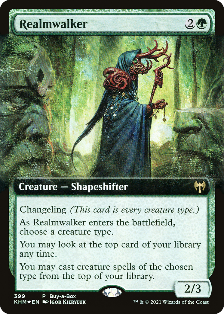 Image of Realmwalker (BABP-399) - Kaldheim: (Extended Art) Foil