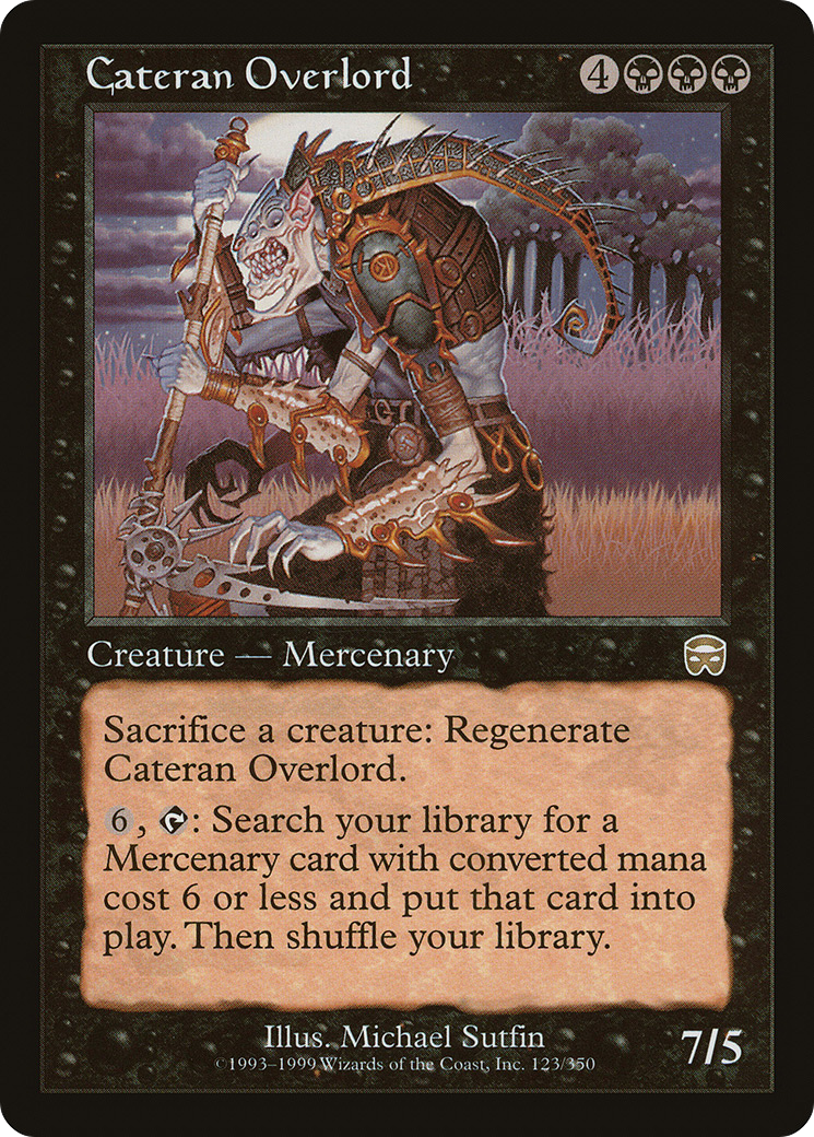 Image of Cateran Overlord (MMQ-123) - Mercadian Masques