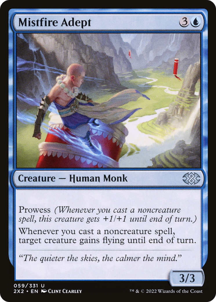Image of Mistfire Adept (2X2-059) - Double Masters 2022