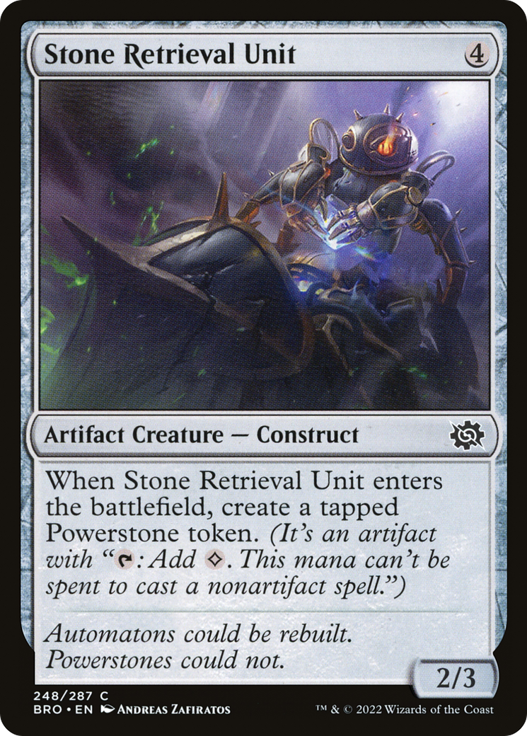 Image of Stone Retrieval Unit (BRO-248) - The Brothers' War Foil