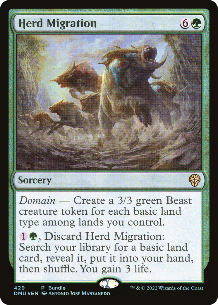 Image of Herd Migration (DMU Bundle) (UMP-429) - Dominaria United Foil
