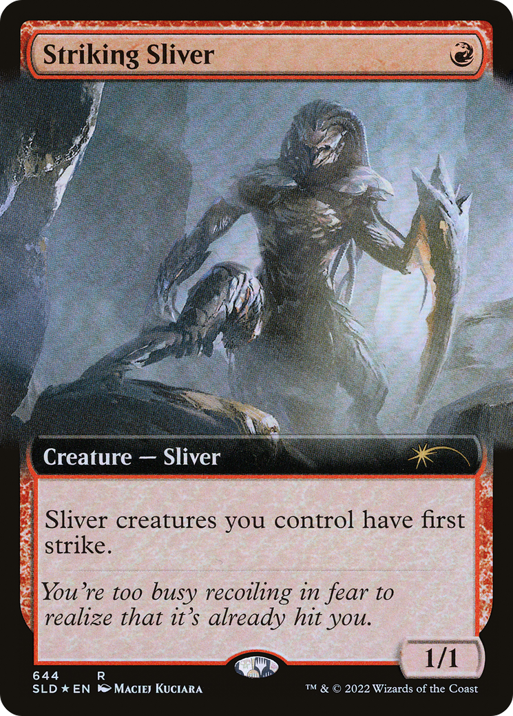 Image of Striking Sliver (Extended Art) (SLD-644) - Secret Lair Drop: (Extended Art) Foil