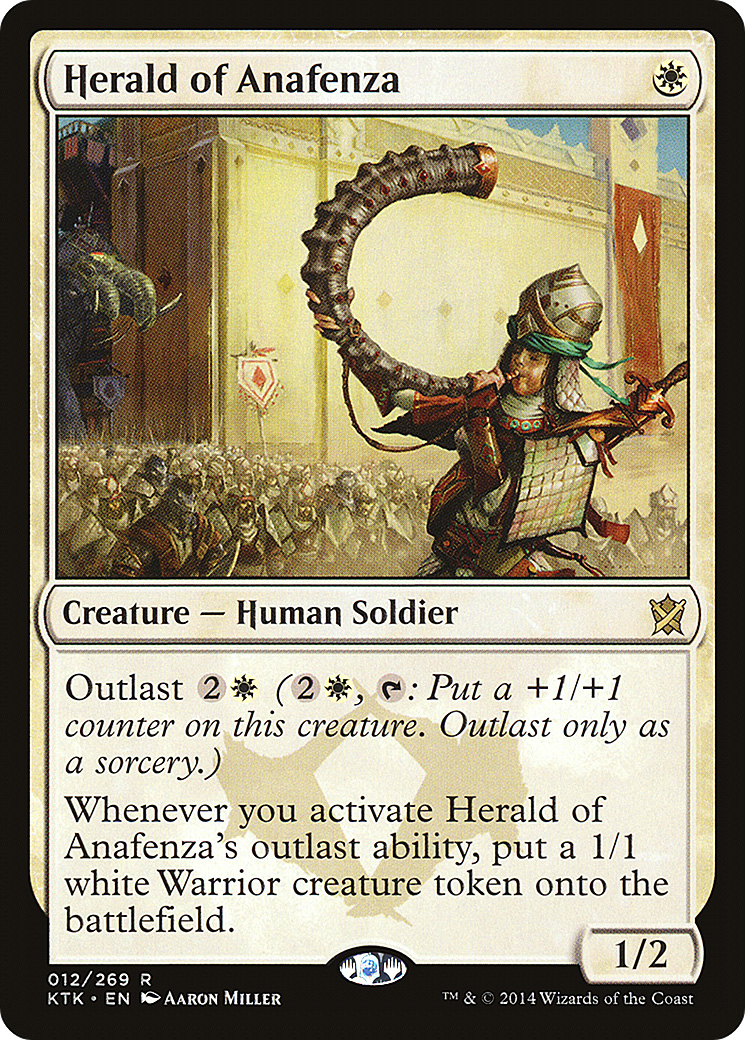 Image of Herald of Anafenza (KTK-012) - Khans of Tarkir Foil
