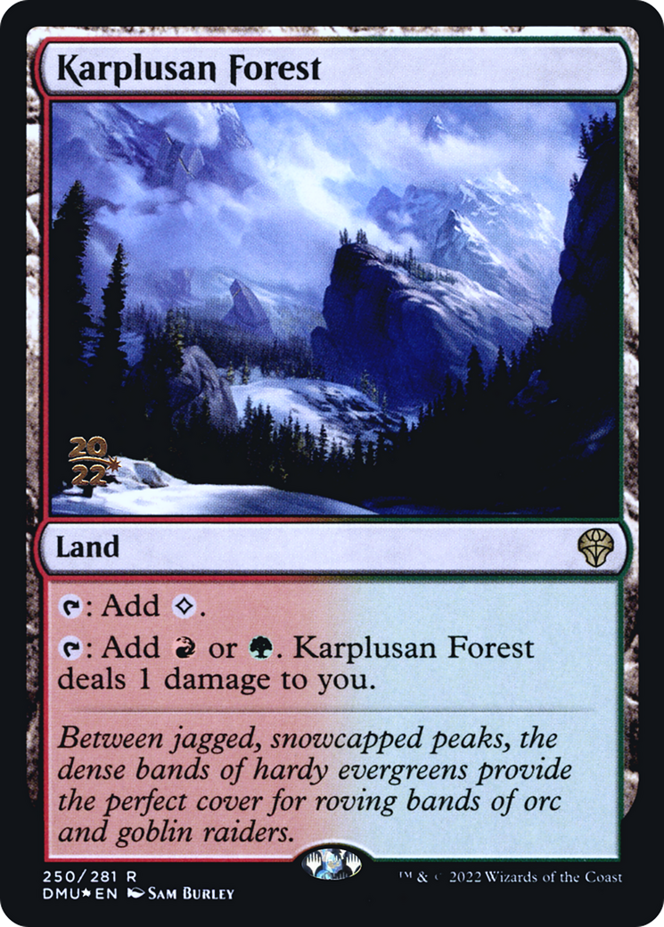 Image of Karplusan Forest (PRE-250) - Dominaria United Promos Foil