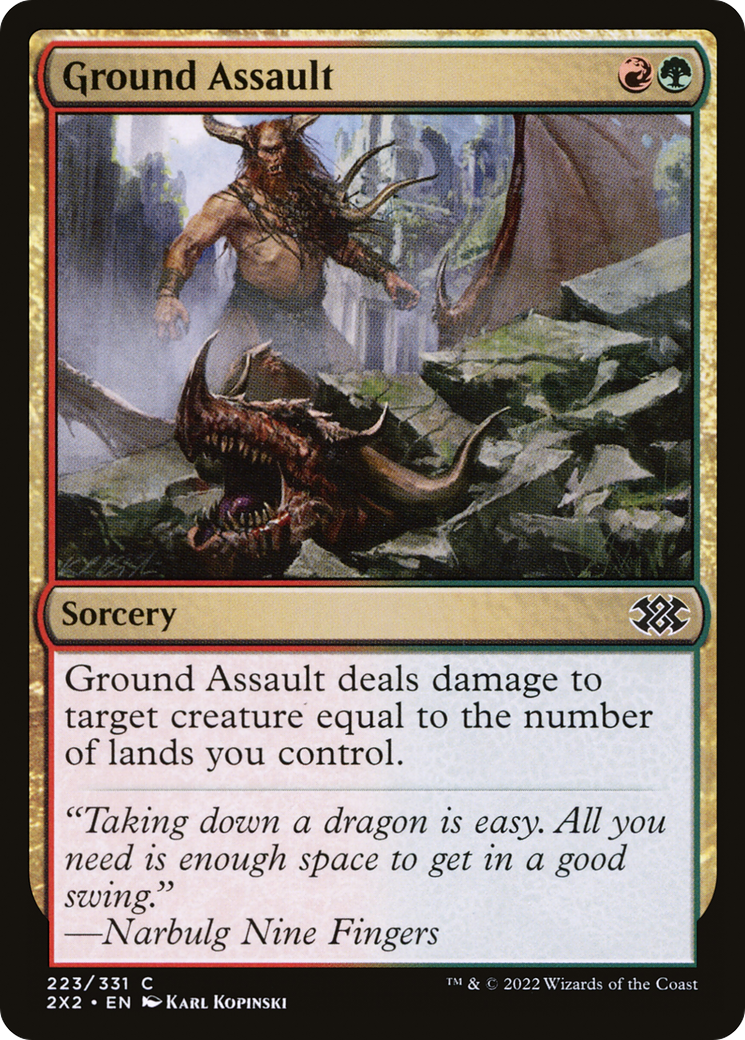 Image of Ground Assault (2X2-223) - Double Masters 2022 Foil