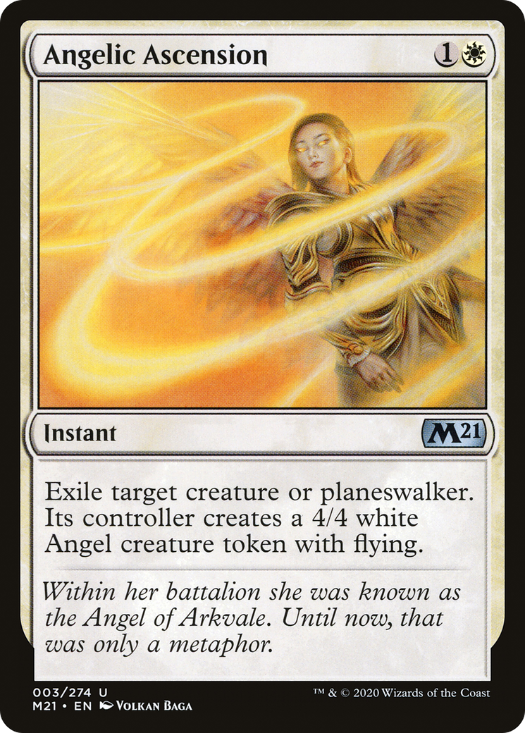 Image of Angelic Ascension (M21-003) - Core Set 2021