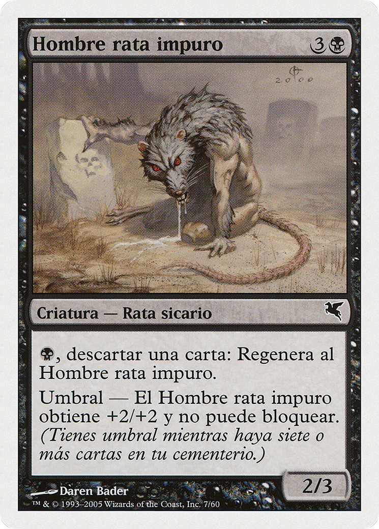 Image of Dirty Wererat (Spanish) - 
