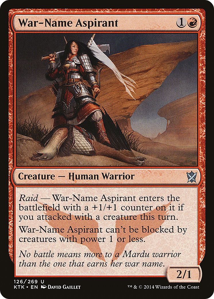 Image of War-Name Aspirant (KTK-126) - Khans of Tarkir