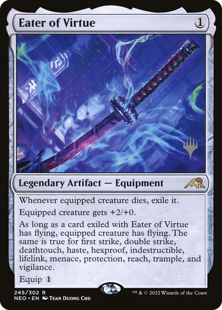 Image of Eater of Virtue (PPNEO-245) - Kamigawa: Neon Dynasty Promos