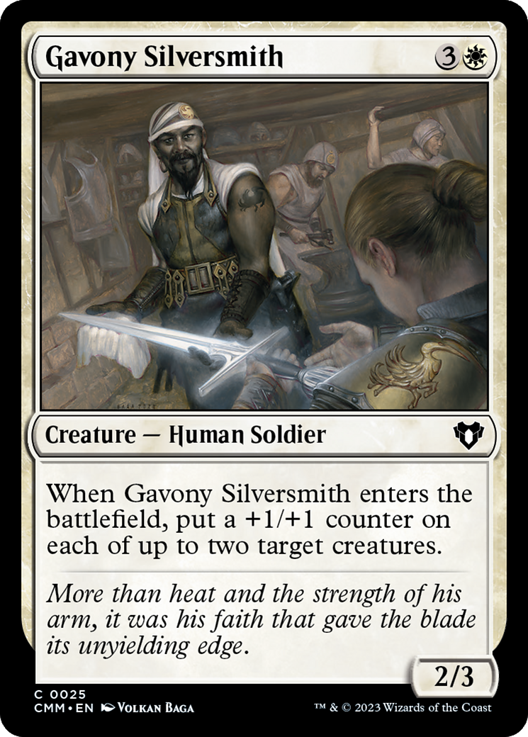 Image of Gavony Silversmith (CMM-025) - Commander Masters Foil