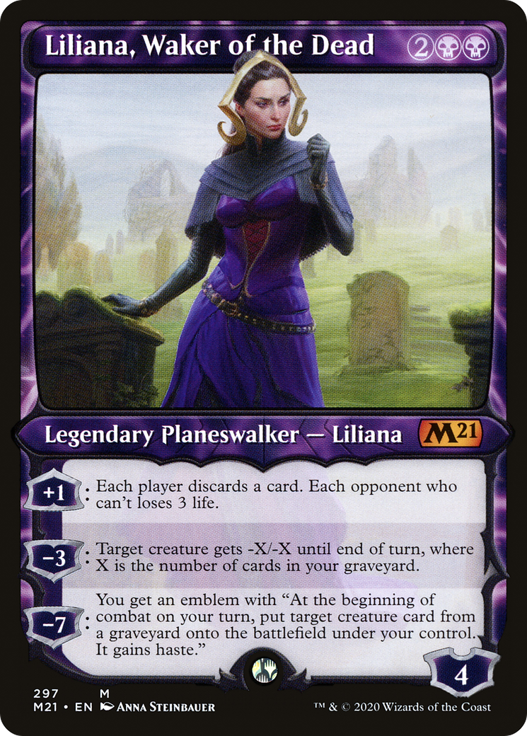 Image of Liliana, Waker of the Dead (M21-297) - Core Set 2021: (Showcase) Foil