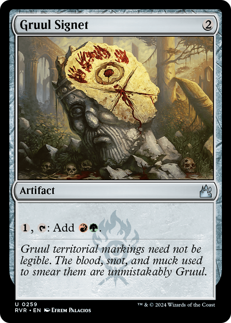 Image of Gruul Signet (RVR-259) - Ravnica Remastered Foil