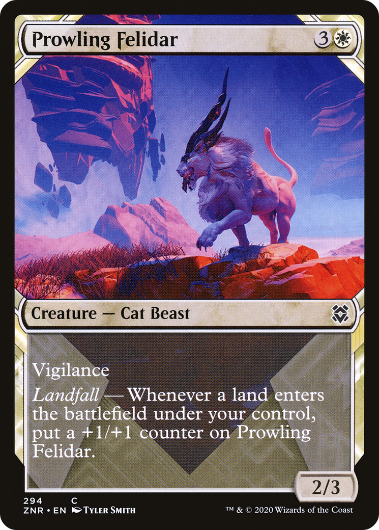 Image of Prowling Felidar (ZNR-294) - Zendikar Rising: (Showcase)