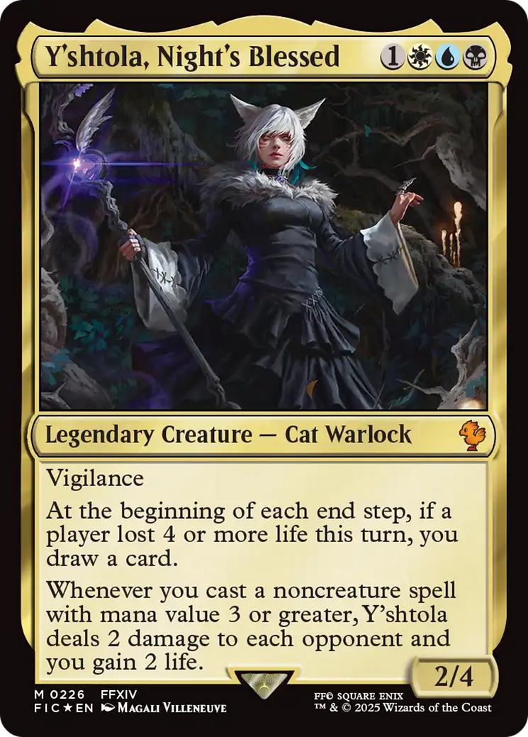 Image of Y'shtola, Night's Blessed (Surge Foil) (FIC-226) - Commander: FINAL FANTASY Foil