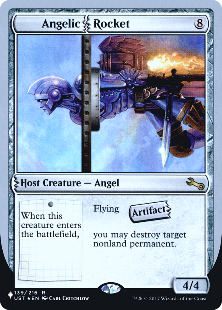 Image of Angelic Rocket (LIST-139/216) - The List (Unfinity Foil Edition) Foil