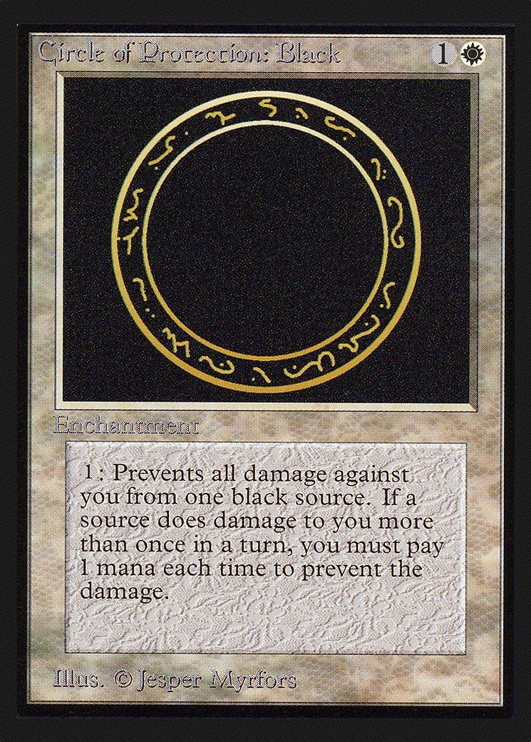 Image of Circle of Protection: Black (IE) (IED-) - Intl. Collectors' Edition