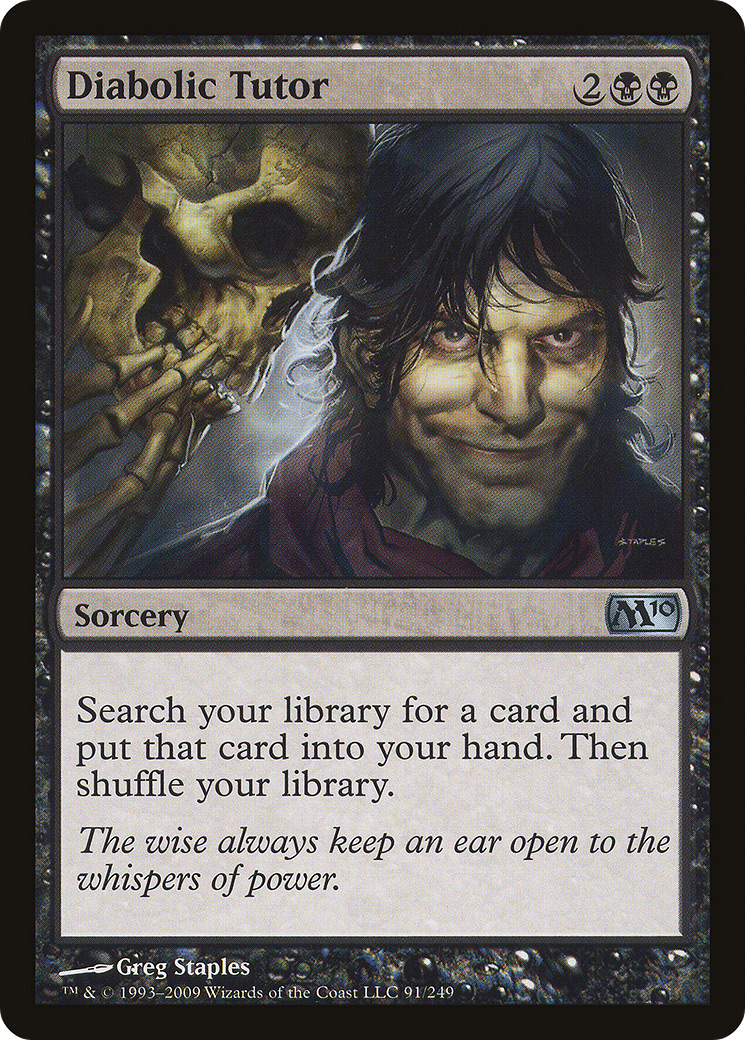 Image of Diabolic Tutor (M10-091) - Magic 2010 Foil