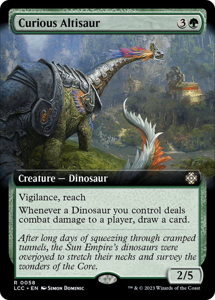 Image of Curious Altisaur (Extended Art) (LCC-058) - The Lost Caverns of Ixalan Commander: (Extended Art)