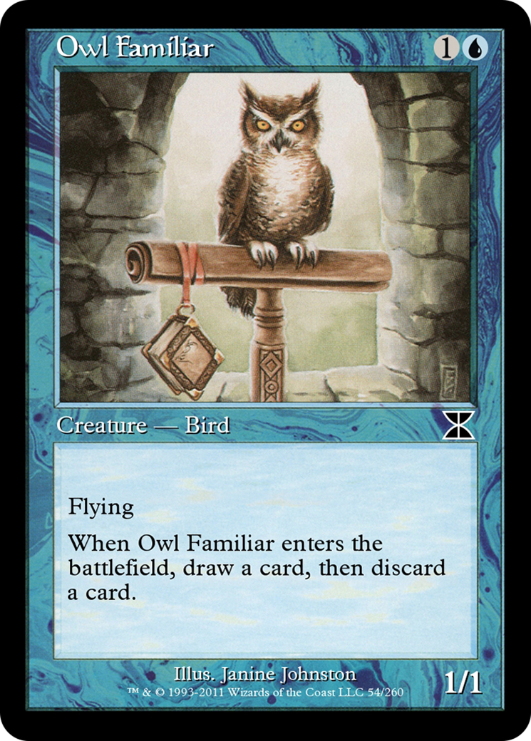 Image of Owl Familiar (ME4-054) - Masters Edition IV Foil