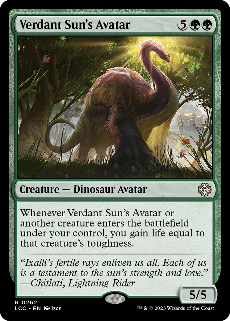 Image of Verdant Sun's Avatar (LCC-262) - The Lost Caverns of Ixalan Commander