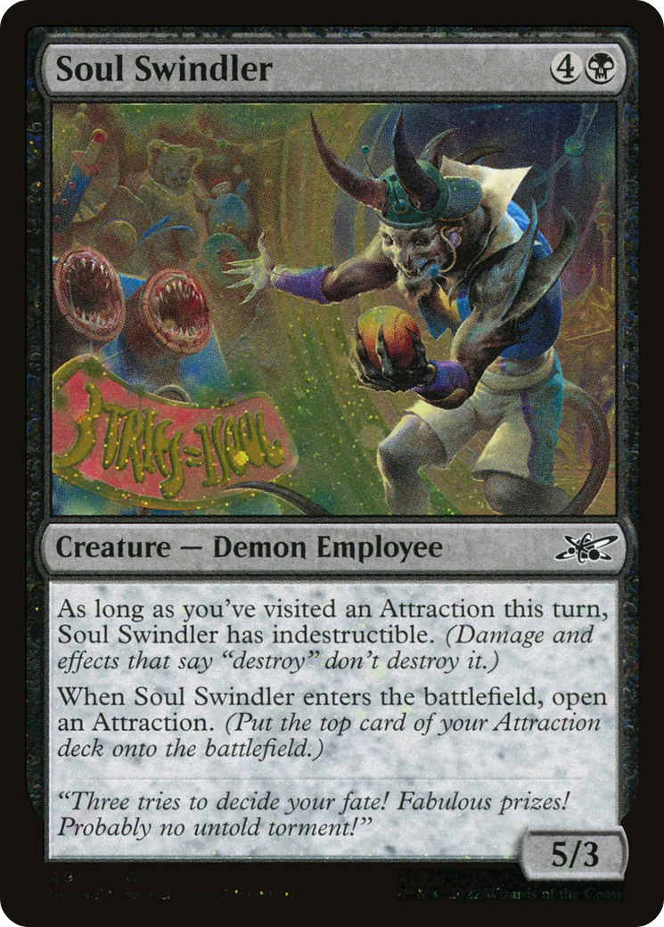 Image of Soul Swindler (Galaxy Foil) (UNF-379) - Unfinity Foil
