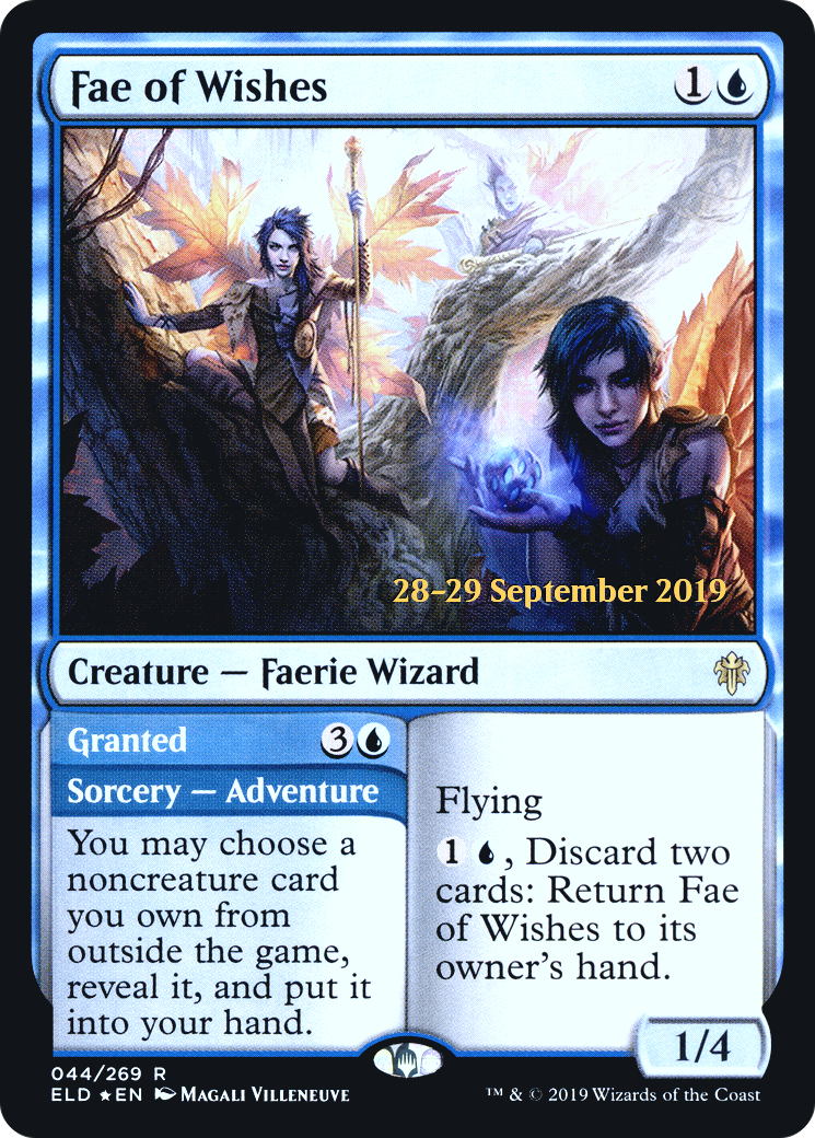 Image of Fae of Wishes (PRE-044) - Throne of Eldraine Promos Foil