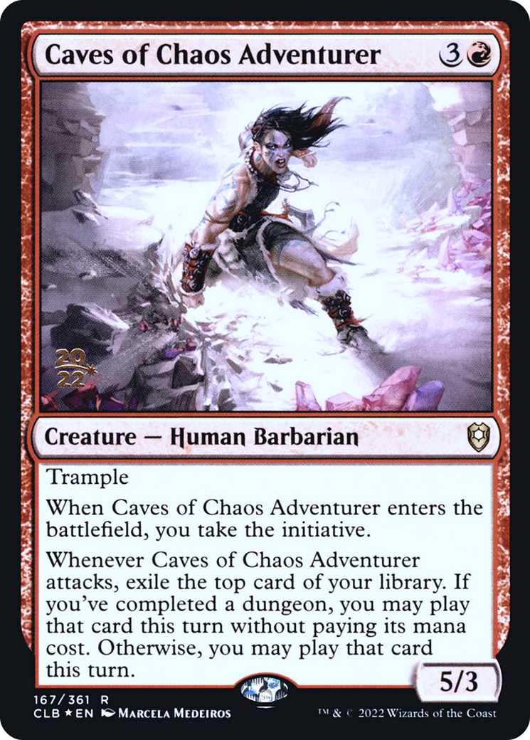 Image of Caves of Chaos Adventurer (PRE-167) - Battle for Baldur's Gate Promos Foil