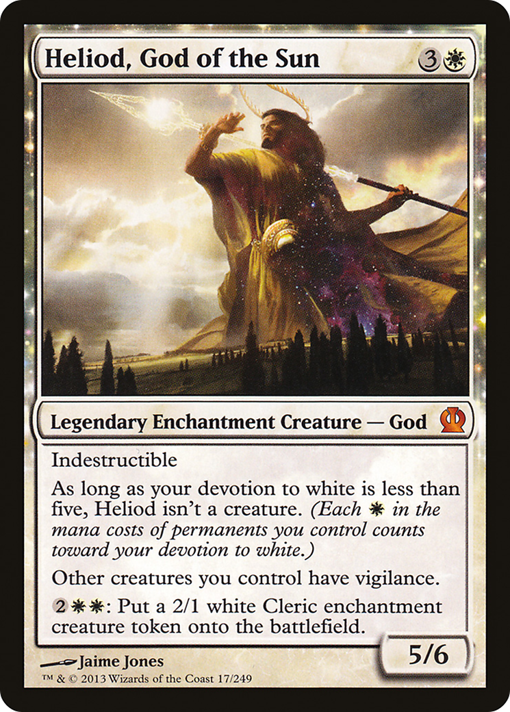 Image of Heliod, God of the Sun (THS-017) - Theros: (enchantment)